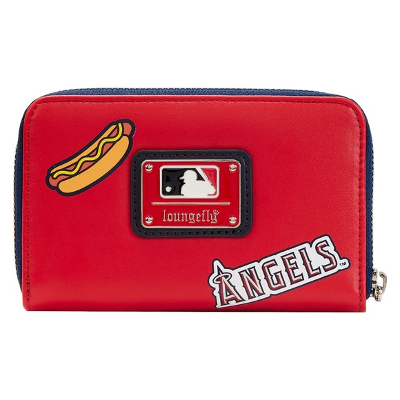 Loungefly Exclusive - MLB Los Angeles Angels Baseball Patch Wallet NWT - Picture 4 of 9